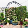 ACEPANO 98.5 in. H Outdoor Climbing Plants Support Metal Garden Rose Arch-Black - 4 of 4