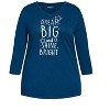 Avenue Women's Plus Size 3/4 Sleeve Dream Big Sleep Top - 4 of 4