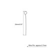 Unique Bargains DIY Craft Necklaces Bracelets Earrings Jewelry Making Iron 21 Gauge Eye Pins 200 Pcs - 2 of 4