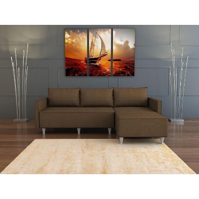 NicBex Couches for Living Room Sectional L-shaped Sofa Couches Comfy Upholstered Sofa with Chaise
