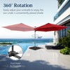 Best Choice Products 10ft 360° Rotating Cantilever Easy Auto Open Patio Umbrella w/ Solar LED Lights - 3 of 4