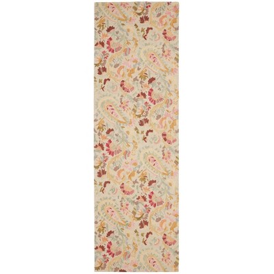 Blue Handmade Wool Braided 3' x 5' Area Rug