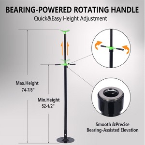 Under Hoist Support Stand 3/4 Ton 1650Lbs Capacity Jack Stand Lifting from 52 1/2 to 74 7/8 Inch, Green+Black - 1 of 4