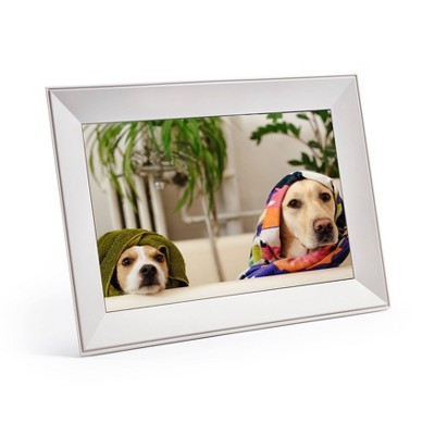 Dog House Tabletop Frame 2" X 2" Red And Silver Accents  TOP DOG 