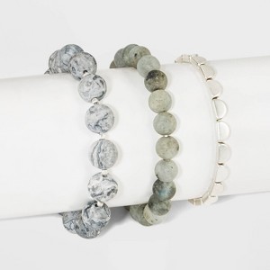 Bead Bracelet - Universal Thread Gray/Silver, Women