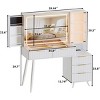 Vanity Desk Modern with Lighted Mirror and 11 Drawers for Bedroom - 3irtyhousy - 4 of 4
