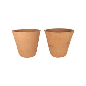 Set of 2 Small Terracotta Planters - Foreside Home & Garden