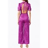 Women's THEO OPEN-BACK SATEEN JACQUARD JUMPSUIT - adelyn rae - 2 of 3