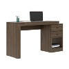 Okak 47.5IN Modern Expandable Home Office Desk, Computer Desk with 2 Drawers and 1 Shelf, Writing Desk for Reading Room, Study - 4 of 4