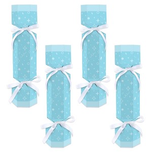 Big Dot of Happiness Blue Confetti Stars - No Snap Simple Party Table Favors - DIY Cracker Boxes - Set of 12 - 1 of 4