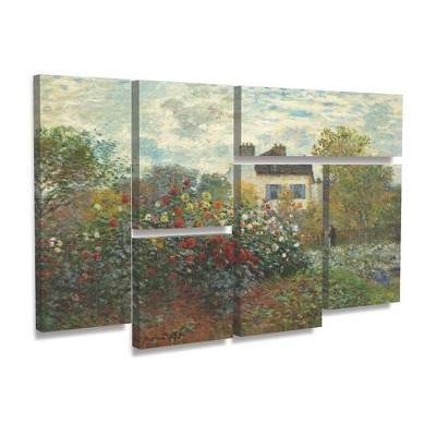 Trademark Fine Art - Claude Monet 'Artist's Garden In Argenteuil'