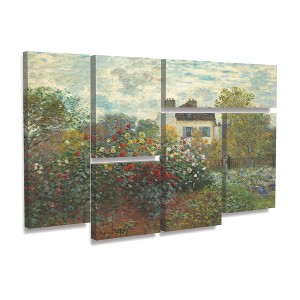 Trademark Fine Art - Claude Monet 'Artist's Garden In Argenteuil' - 1 of 3