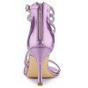 Allegra K Women's Ankle Strap Rhinestone Stiletto Heel Heeled Sandals - 3 of 4