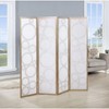 NicBex 4-Panel Room Divider for Home, Divider for Room Separation, Modern Folding Fabric Privacy Screen with Circle Pattern for Home & Office - 3 of 4