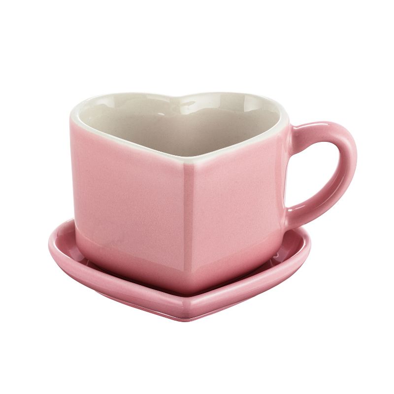 Miss Valentine Ceramic Candy Heart Mug & Saucer, 1 of 6