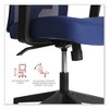 Workspace by Alera Mesh Back Fabric Task Chair, Supports Up to 275 lb, 17.32" to 21.1" Seat Height, Navy Seat, Navy Back - 4 of 4