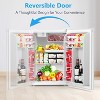 ZAFRO 2.6 Cu. Ft Mini Fridge with Freezer, Single-Door Compact Refrigerator, 7 Settings Temperature Adjustable, 2 Removable Shelves - 4 of 4