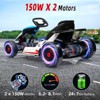 Jojoka 24V Go Kart for Kids Pedal Drift Kart with 2x150W Powerful Motors, Slow Start, Built-in Music - 3 of 4