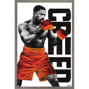 Trends International Creed III - Adonis Black and White Framed Wall Poster Prints - 1 of 4
