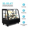 ROVSUN 3.5 Cu.Ft Refrigerator Display Case, Commercial Countertop Display with LED Air-cooling Auto Defrost Sliding Doors - 2 of 4