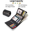Clotth Small Wallets for Women - RFID Blocking PU Leather Trifold Ladies Wallet with Zipper Coin Pocket -Easy-to-Use,for Daily Use,Travel,Work - 4 of 4