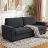 83" Modern Sofa, Oversized Corduroy Couch with Washable Cover, Deep Seat 3 Seater Couch with Wide Armrest - 4 of 4