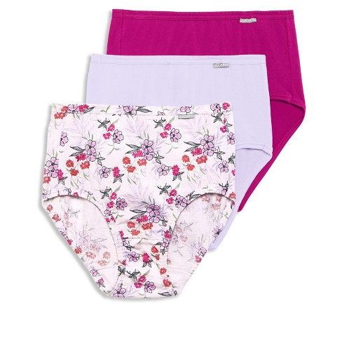 New Jockey Women's size 6 Underwear Elance Cotton Briefs Cut 3 Pack Pinot