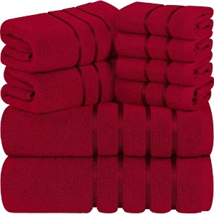 BAGOKIE 8 Piece Cotton Blend Towel Set - 1 of 4