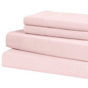 Swift Home | 4-Piece Solid Microfiber Sheet Set - 1 of 4