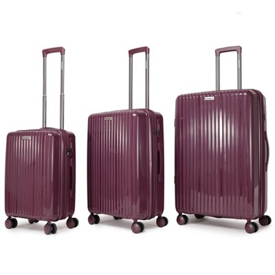 Coolife Luggage Sets 3 Piece,Luggage Set PP Material Travel Suitcase Set With Spinner Wheels for Men Women, 20''/24''/28''
