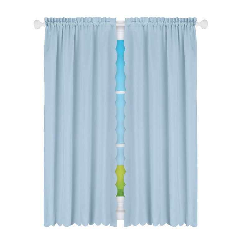 Collections Etc Scalloped Edge Curtains, 1 of 6