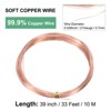 Unique Bargains Soft Pure Copper Jewelry Making Gardening Wire 1 Roll - 3 of 4