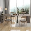 Ridstar 118.11 in. W Modern Multifunctional Extendable Dining Table with Storage for Parties, Weddings, Conferences & Celebrations-Brown - 2 of 4