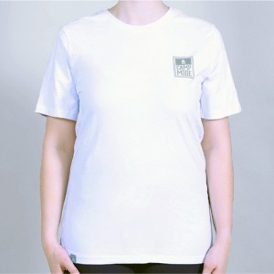 Pavilion Gift Company - For Camping - Extra Large White T-Shirt - Shirts - 1 of 4