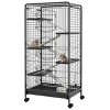 LAOTIES 6 Level Small Animal Cage for Rabbits,Indoor Metal Hutch with Ramps,Platforms,Removable Tray And Wheels - 3 of 4
