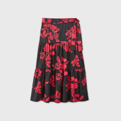 plus size a line maxi skirt