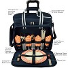 Picnic at Ascot Soft Sided Rolling Cooler with Four Person Picnic Set - 3 of 4
