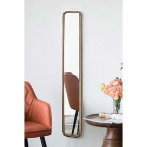 Kumasinova 47" Mirror Full Length with Antique Gold Frame,Wall Mirror Full Length for Narrow Spaces,Full Body Mirror for BedroomHallway&Bathroom Decor - 1 of 4