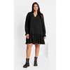 Women's Plus Size Laylo Dress - black | CITY CHIC - 2 of 4