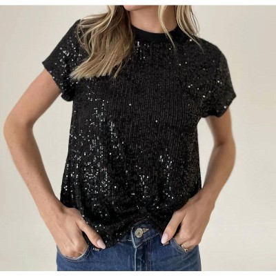 Women's Holly Twist Sequin Top - SIX/FIFTY