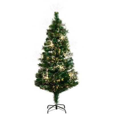 Nearly Natural 5-ft Pre-Lit Fiber Optic Artificial Christmas Tree with 146 Warm White LED Lights