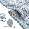 Acekool Machine Washable Rug with Non-Slip Backing - Vintage Blue/Beige Design for Living Room, Bedroom & More (Multiple Sizes Available) - 4 of 4