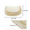 Unique Bargains Anti-Static Pocket Size Wide Tooth for Thick Curly Hair Detangling Comb 1 Pc - 4 of 4