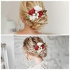 Unique Bargains Women's Flexible Simulated Flowers Side Comb 1 Pc - 4 of 4
