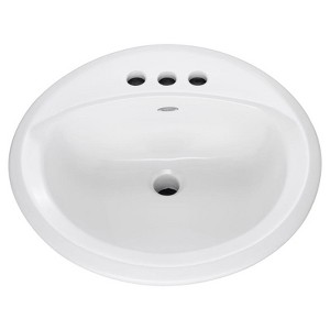 American Standard Rondalyn Vitreous China Bathroom Sink 19 in. W X 19 in. D White - 1 of 1