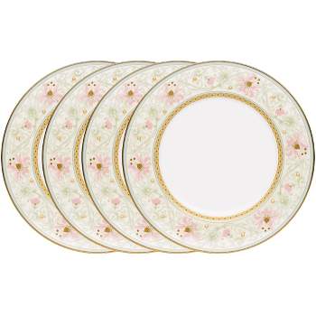 Noritake Blooming Splendor Set of 4 Accent/Luncheon Plates