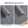 Aoibox Faux Linen Placemats Set of 6, Heat Resistant Double Layered Durable Burlap Farmhouse Place Mats, Non-Slip Washable Rustic Table Mats - 4 of 4