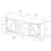 Clarabelle Farmhouse Barn Door TV Stand for TVs up to 60" - Saracina Home - image 3 of 4