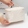 Makeup Bag, Portable Cosmetic Bag, Large Capacity Travel Makeup Case Organizer, Women's Toiletry Bag for Girls Traveling With Handle and Divider - 3 of 4