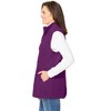 Woman Within Plus Size Zip-Front Microfleece Vest - 4 of 4